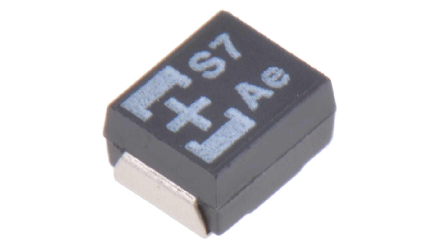 Panasonic 47μF Polymer Tantalum Capacitor 10V dc, POSCAP TA Series