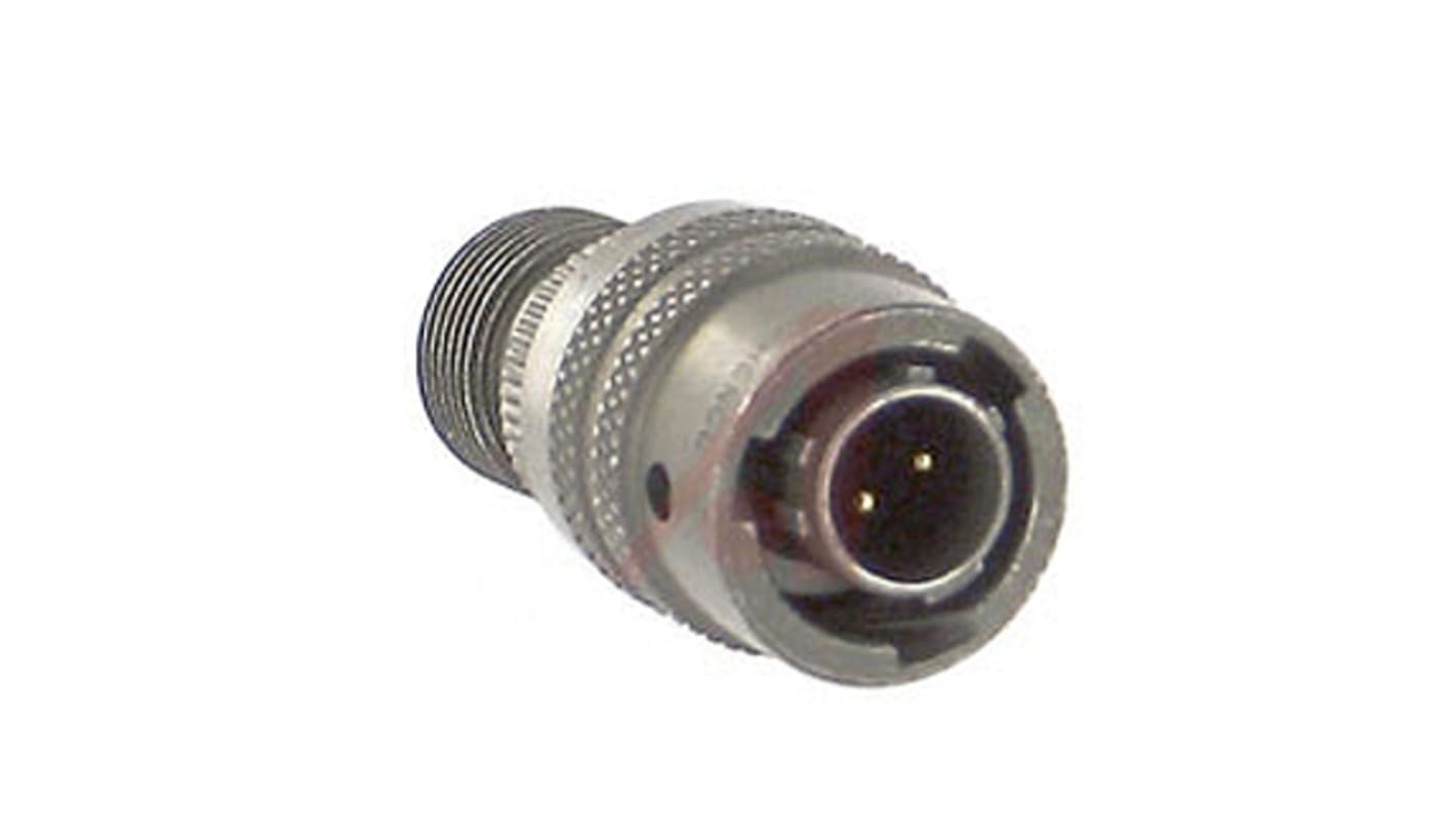 Amphenol Socapex, PT, Copper Alloy 2 Way Cable Mount MIL Spec Circular Connector PlugGreen, Pin Contacts,Shell Size 8,