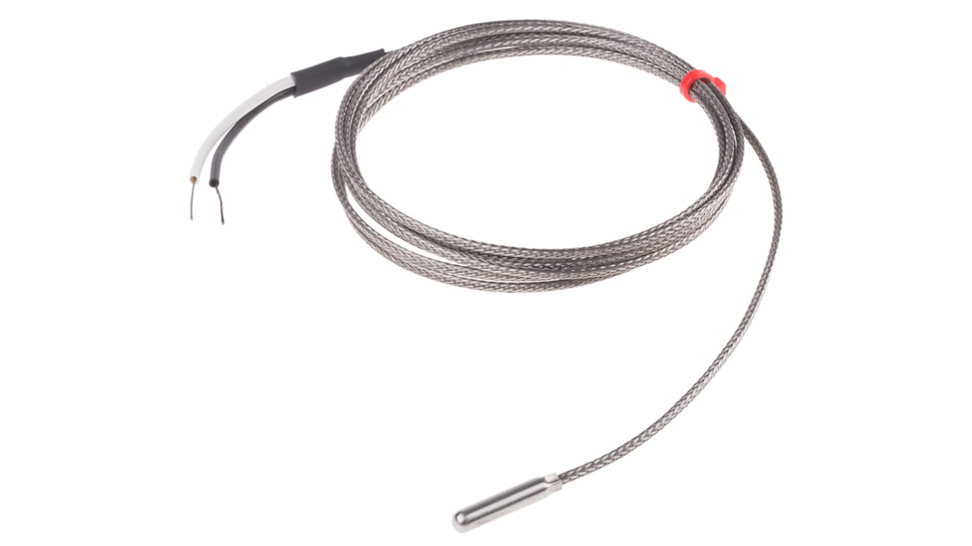 RS PRO Type J Grounded Thermocouple 25mm Length, 4.76mm Diameter → +350°C