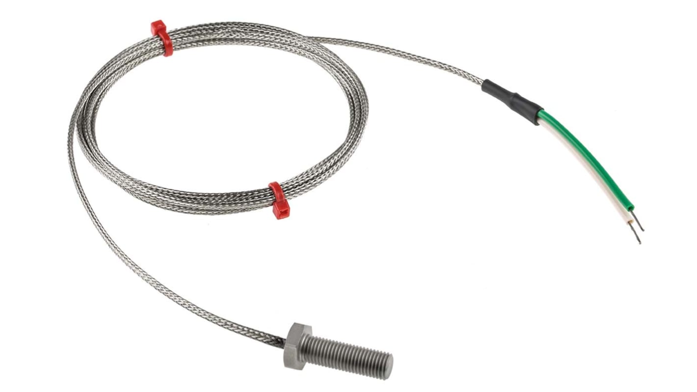 Thermocouple à boulon RS PRO type K Ø M8 Bolt, L 25mm, +250°C max à Raccord dénudé