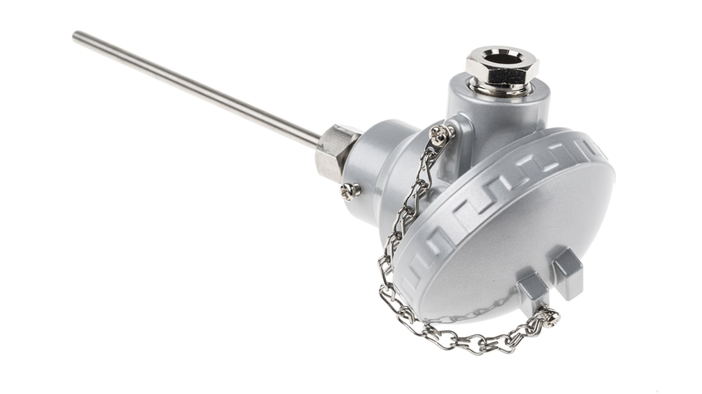 RS PRO PT100 RTD Sensor, 6mm Dia, 150mm Long, 3 Wire, G1/2, Class B +450°C Max