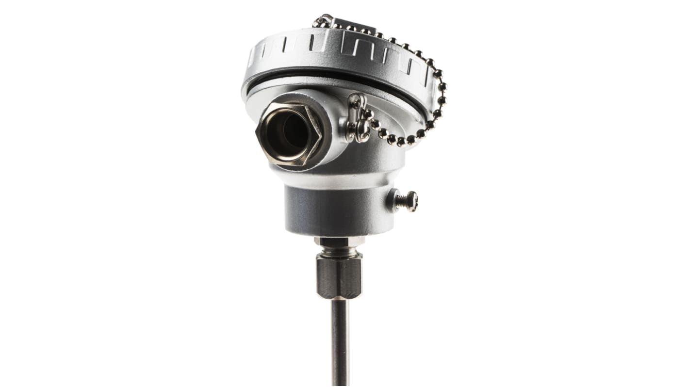 RS PRO PT100 RTD Sensor, 6mm Dia, 200mm Long, 4 Wire, Probe, Class B +450°C Max