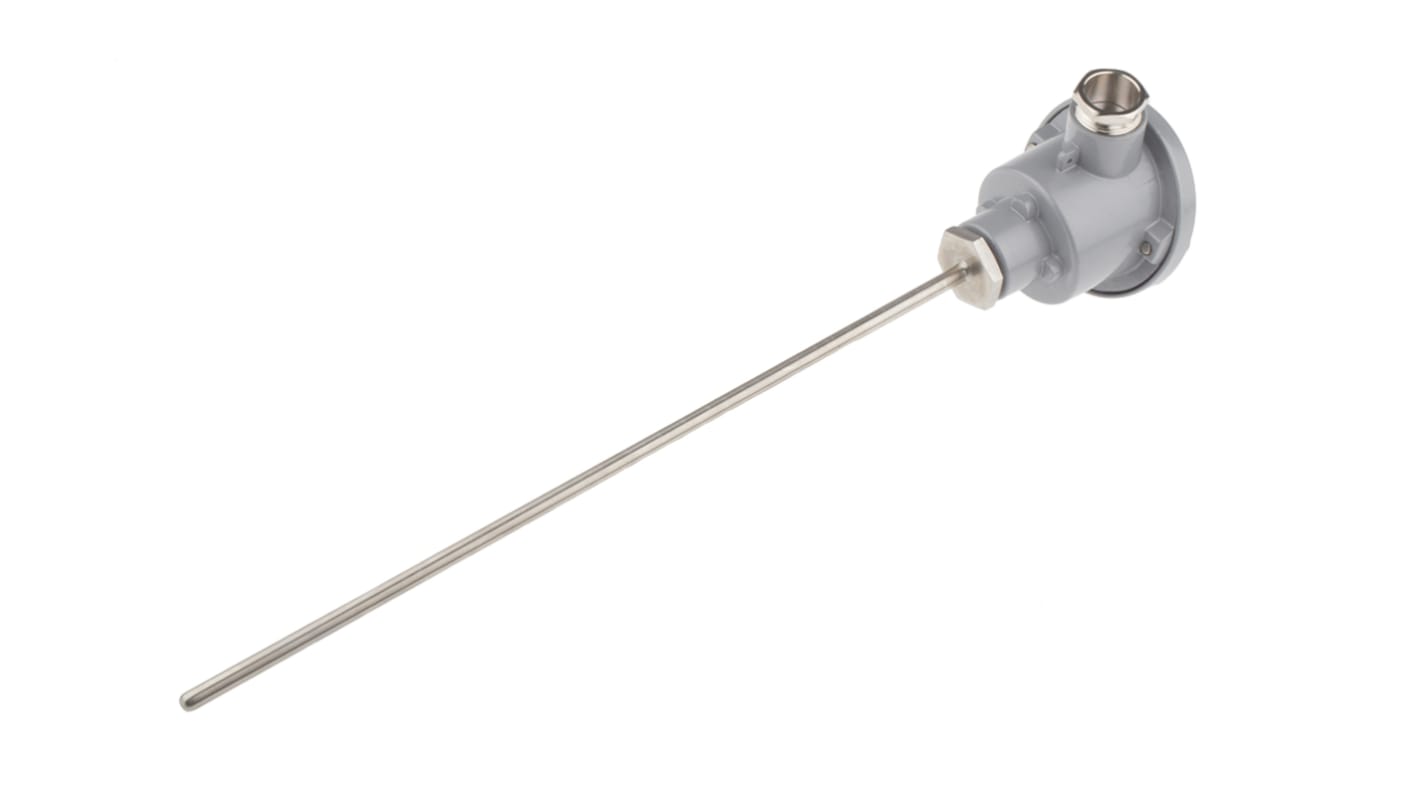 RS PRO PT100 RTD Sensor, 6mm Dia, 300mm Long, 4 Wire, Class B +450°C Max