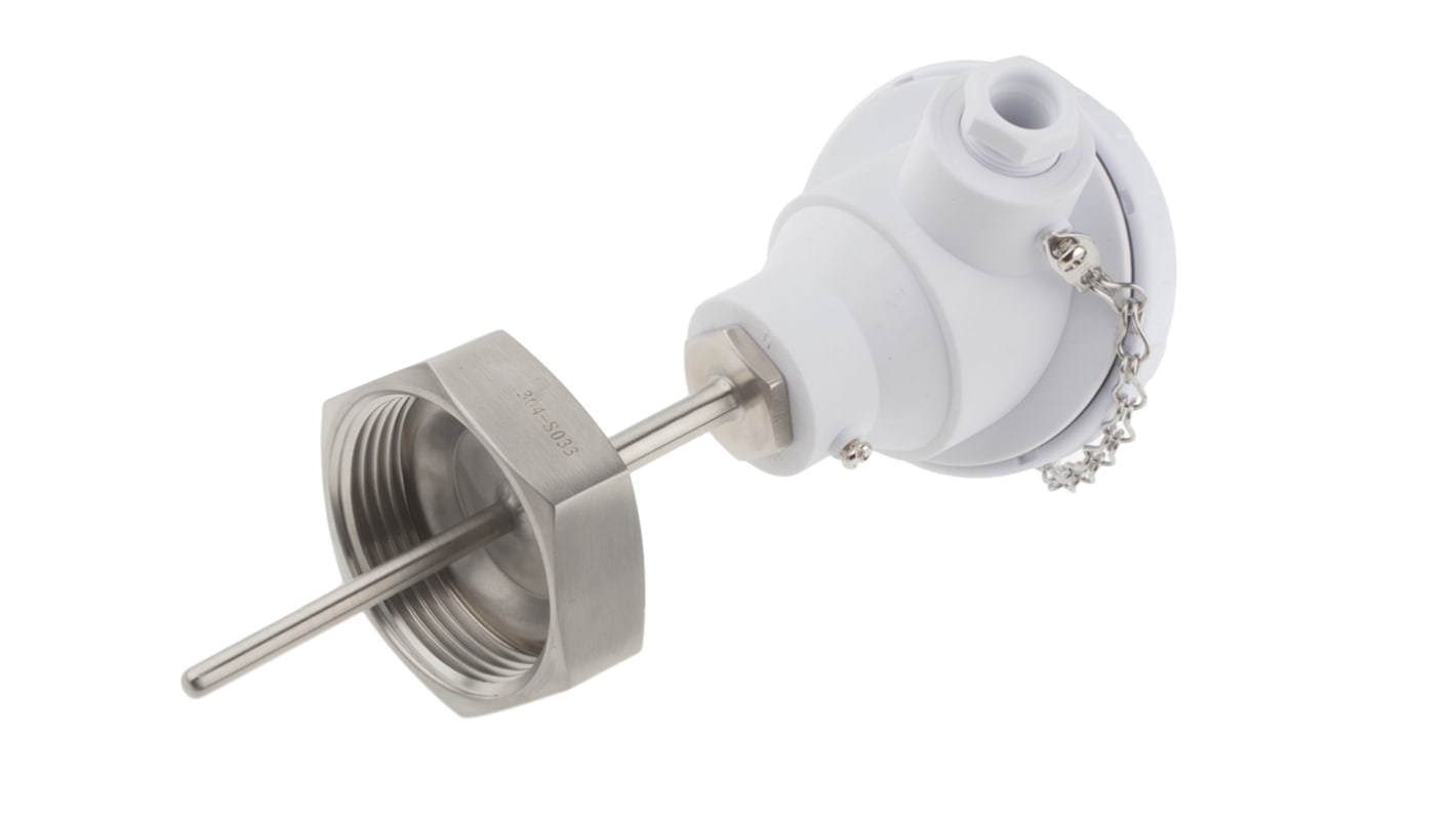 RS PRO PT100温度传感器 RTD温度传感器, 探头Φ6mmx75mm, -50°C∼+150°C