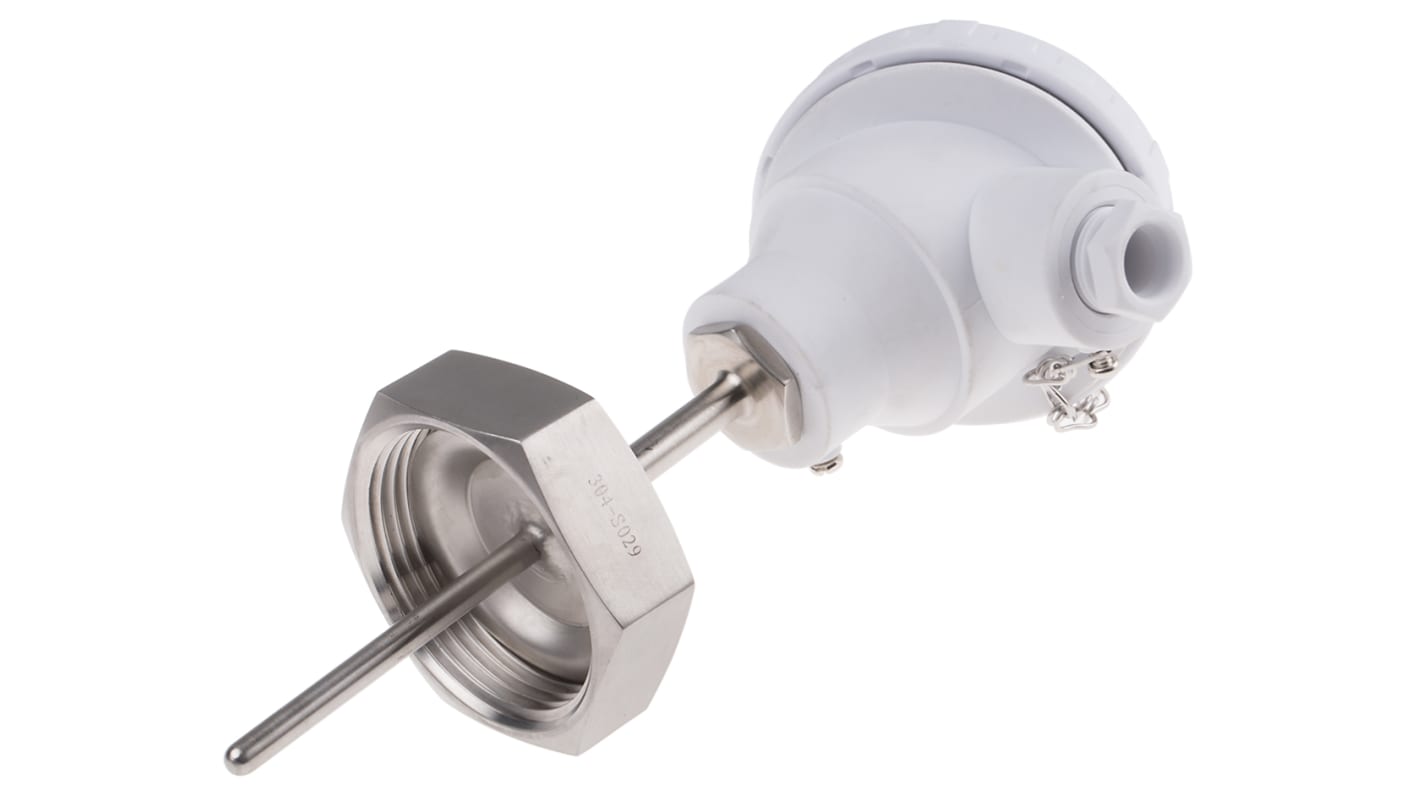 RS PRO PT100温度传感器 RTD温度传感器, 探头Φ6mmx75mm, -50°C∼+150°C