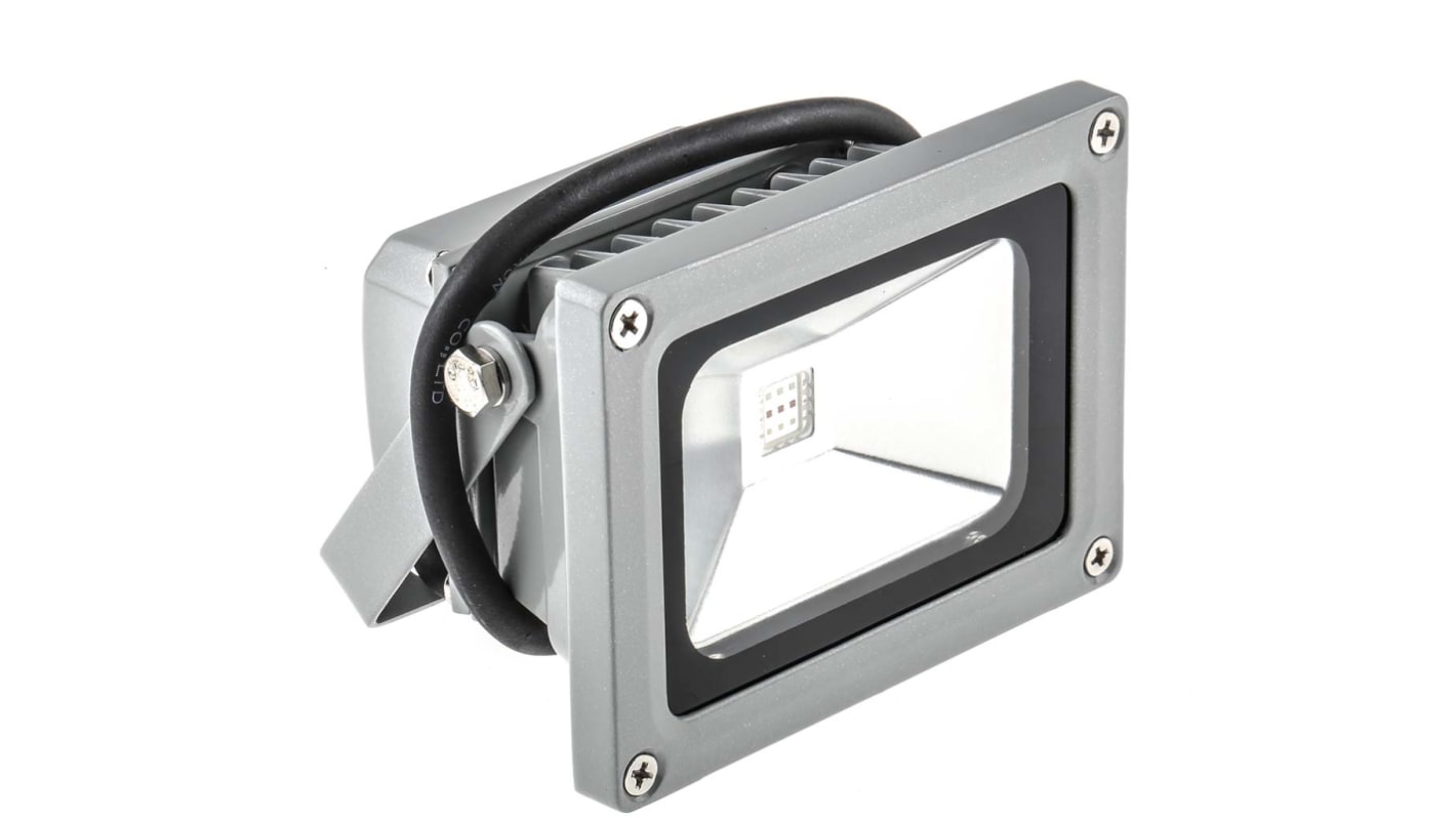 RS PRO Floodlight, 1 LED, 10 W, 1100 lm, IP65, 85 → 265 V ac