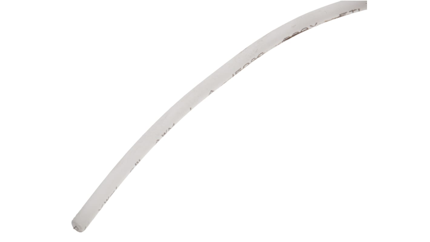 RS PRO White 0.08 mm² Hook Up Wire, 28 AWG, 7/0.12 mm, 100m, XLPE Insulation
