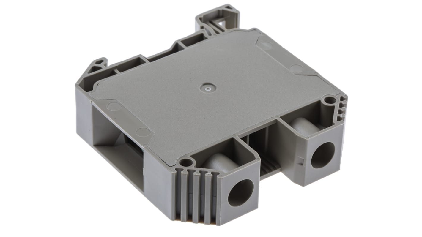 RS PRO 单层直通式接线端子, 150 (CSA) A, 150 (IEC) A, 150 (UL) A, 1 kV, 螺钉端接, 米色