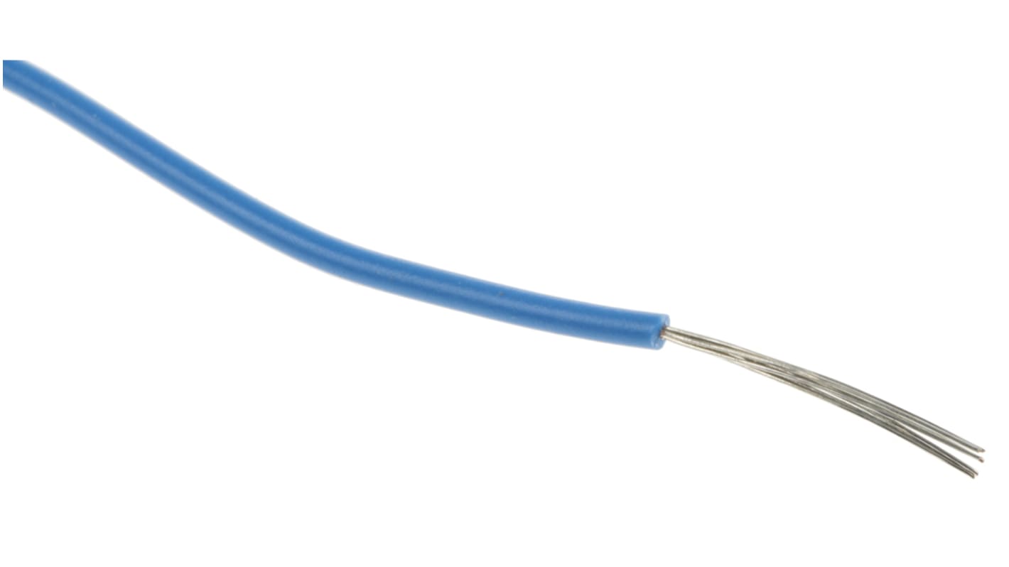 RS PRO Blue 0.33mm² Hook Up Wire, 22 AWG, 17/0.16 mm, 100m, XLPE Insulation