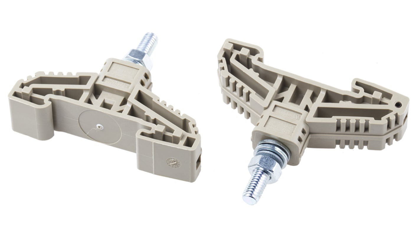 RS PRO Beige, Single-Level, Bolt Termination