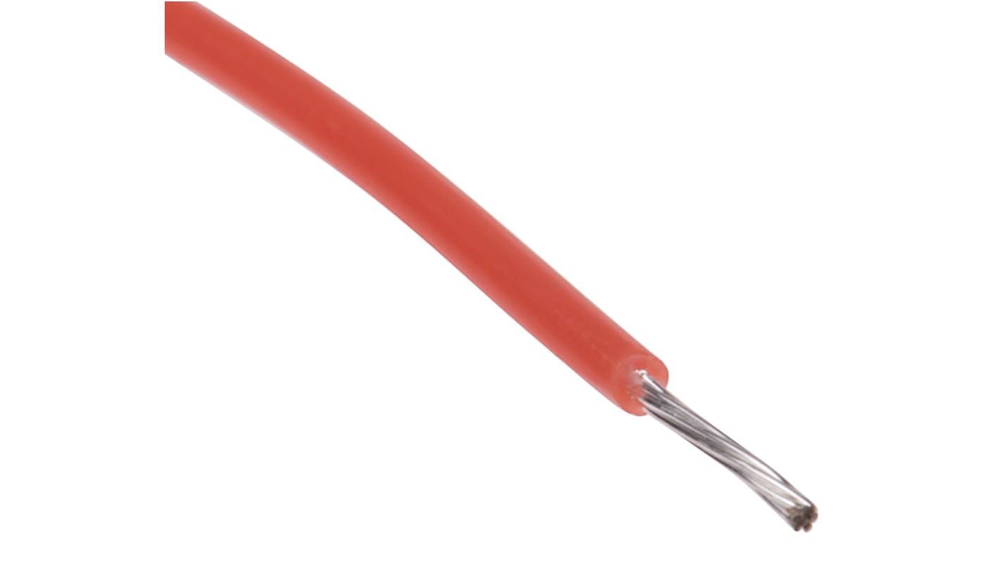 RS PRO Orange 0.13 mm² Hook Up Wire, 26 AWG, 7/0.16 mm, 100m, PTFE Insulation
