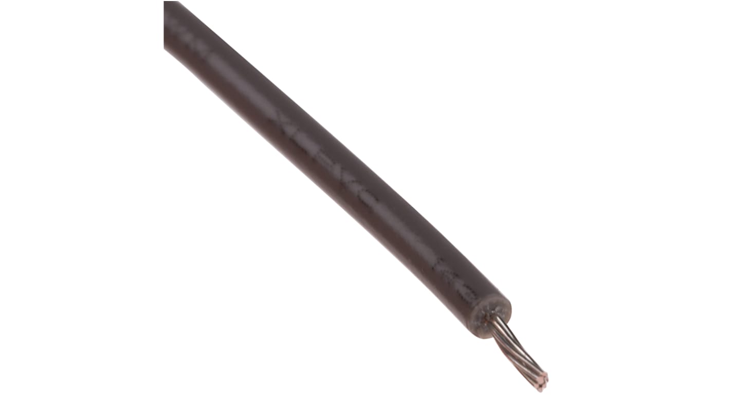 RS PRO Grey 0.13 mm² Hook Up Wire, 26 AWG, 7/0.16 mm, 100m, PVC Insulation