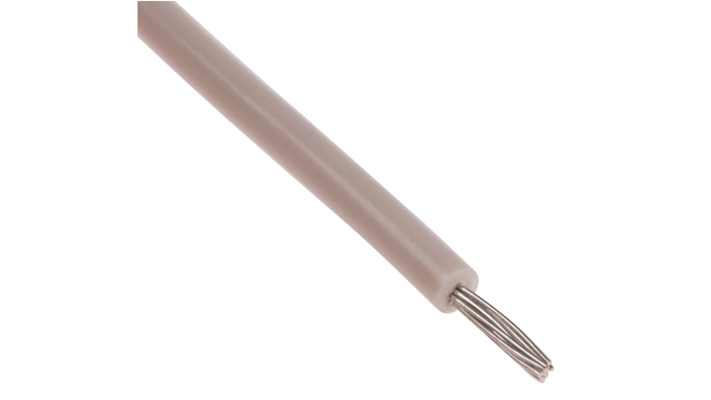 RS PRO White 0.2mm² Hook Up Wire, 24 AWG, 11/0.16 mm, 100m, PVC Insulation