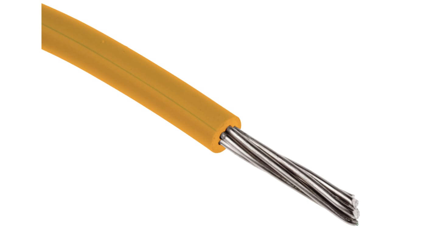RS PRO Orange 0.33 mm² Hook Up Wire, 22 AWG, 17/0.16 mm, 100m, XLPE Insulation