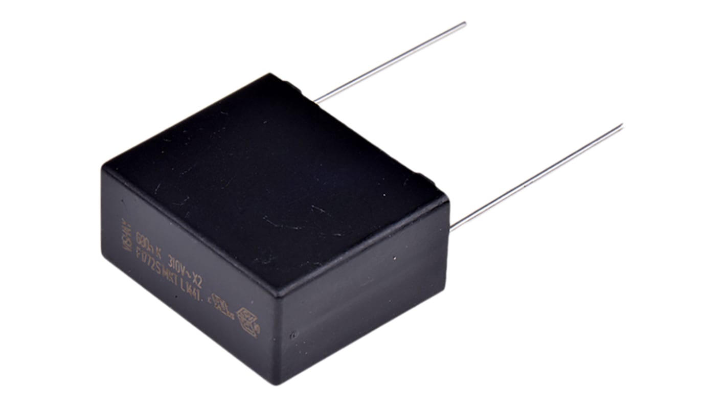 Vishay F1772S Polyester Capacitor PET, 310V ac, ±10%, 680nF