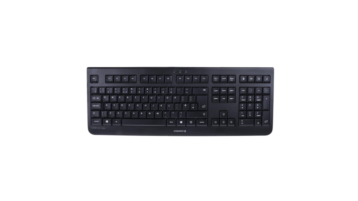 CHERRY Wired USB Keyboard, QWERTY (UK), Black