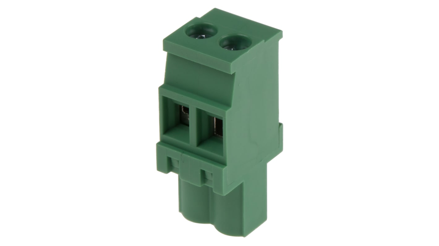 RS PRO PCB Terminal Block, 2-Contact, 5mm Pitch, Through Hole Mount, 1-Row, Screw Termination