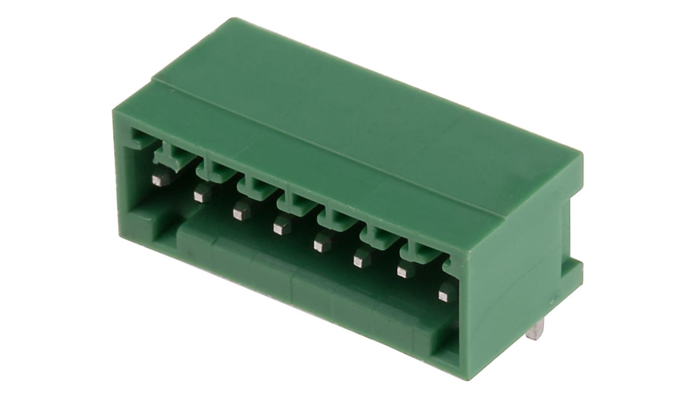 RS PRO, 2.5mm Pitch, 8 Way, Right Angle, Pluggable Terminal Block, Header, Through Hole, Solder Termination