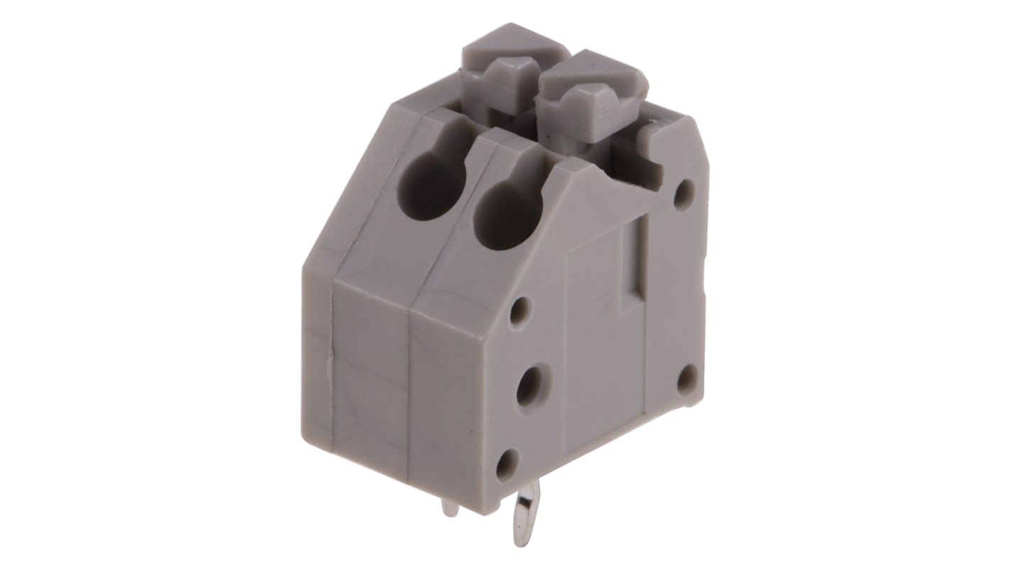 RS PRO PCB Terminal Block, 2-Contact, 3.5mm Pitch, Through Hole Mount, 1-Row, Screw Termination