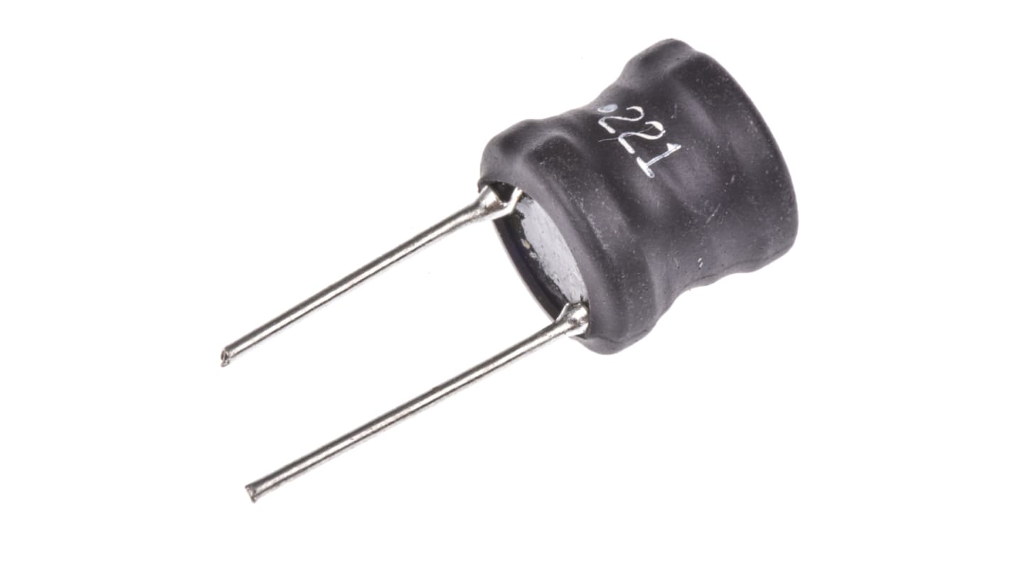 Bourns 220 μH ±10% Ferrite DR Leaded Inductor, Max SRF:3.4MHz, Q:40, 680mA Idc, 250mΩ Rdc, RLB