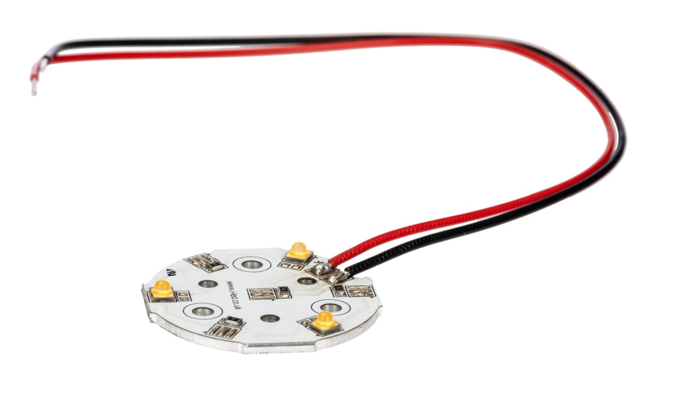 ILS ILC-ONA3-NUWH-SC211-WIR200., OSLON 80 PowerAnna Coin LED Array, 3 White LED (4000K)