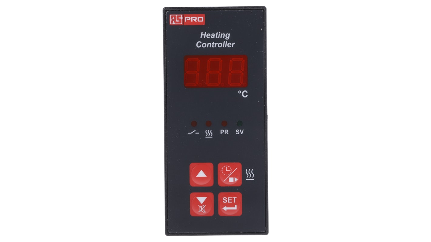 RS PRO 1/16 DIN On/Off Temperature Controller, 35 x 77mm 1 Input, 1 Output SSR, 230 V ac Supply Voltage