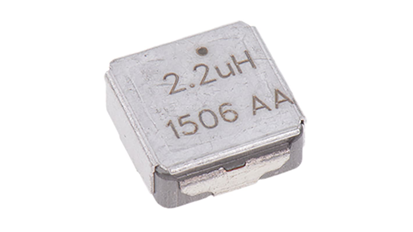 Vishay, IHLE, 4040 Shielded Wire-wound SMD Inductor with a Metal Composite Core, 2.2 μH 12 (Saturation) A, 15 (Heat) A