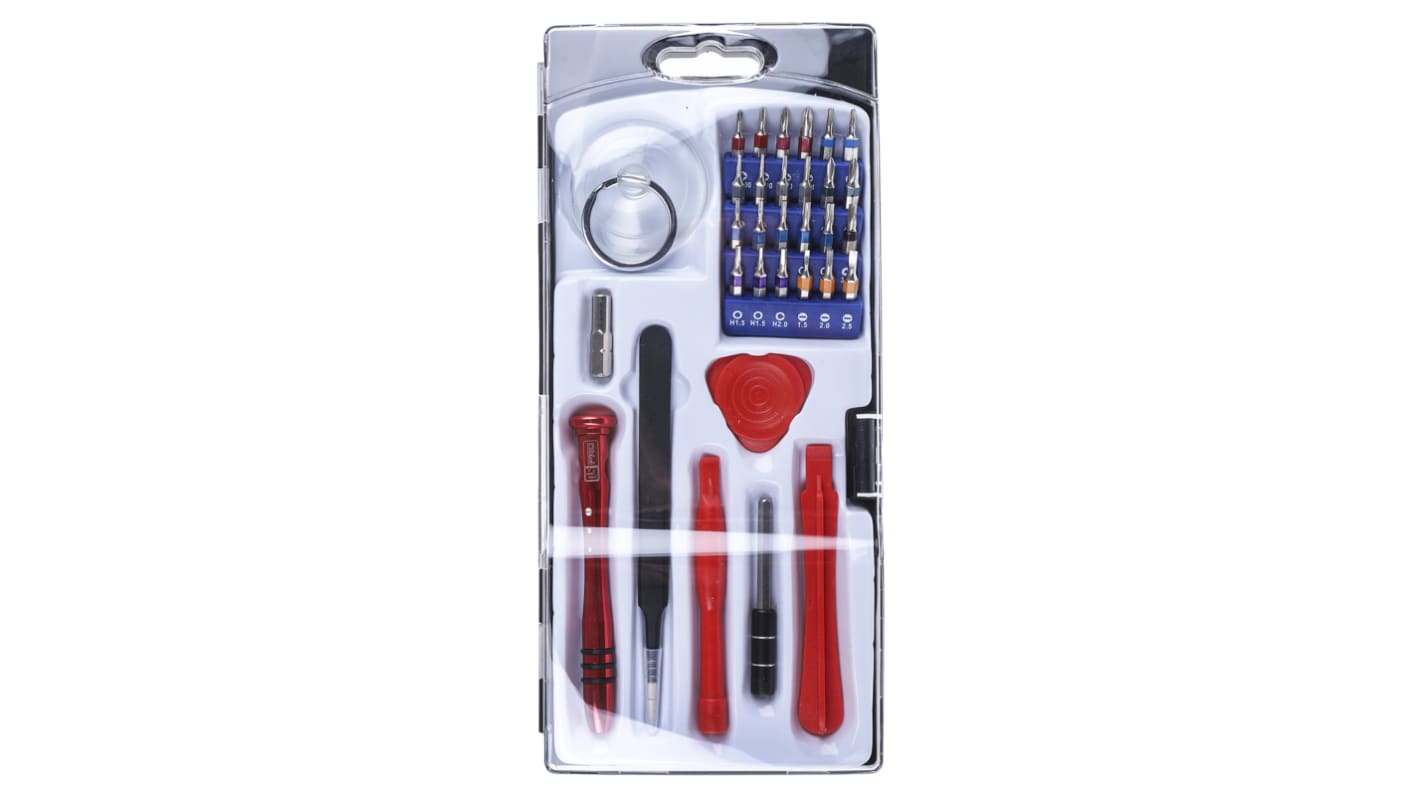 RS PRO 32 Piece Phone Repair Tool Kit with Case