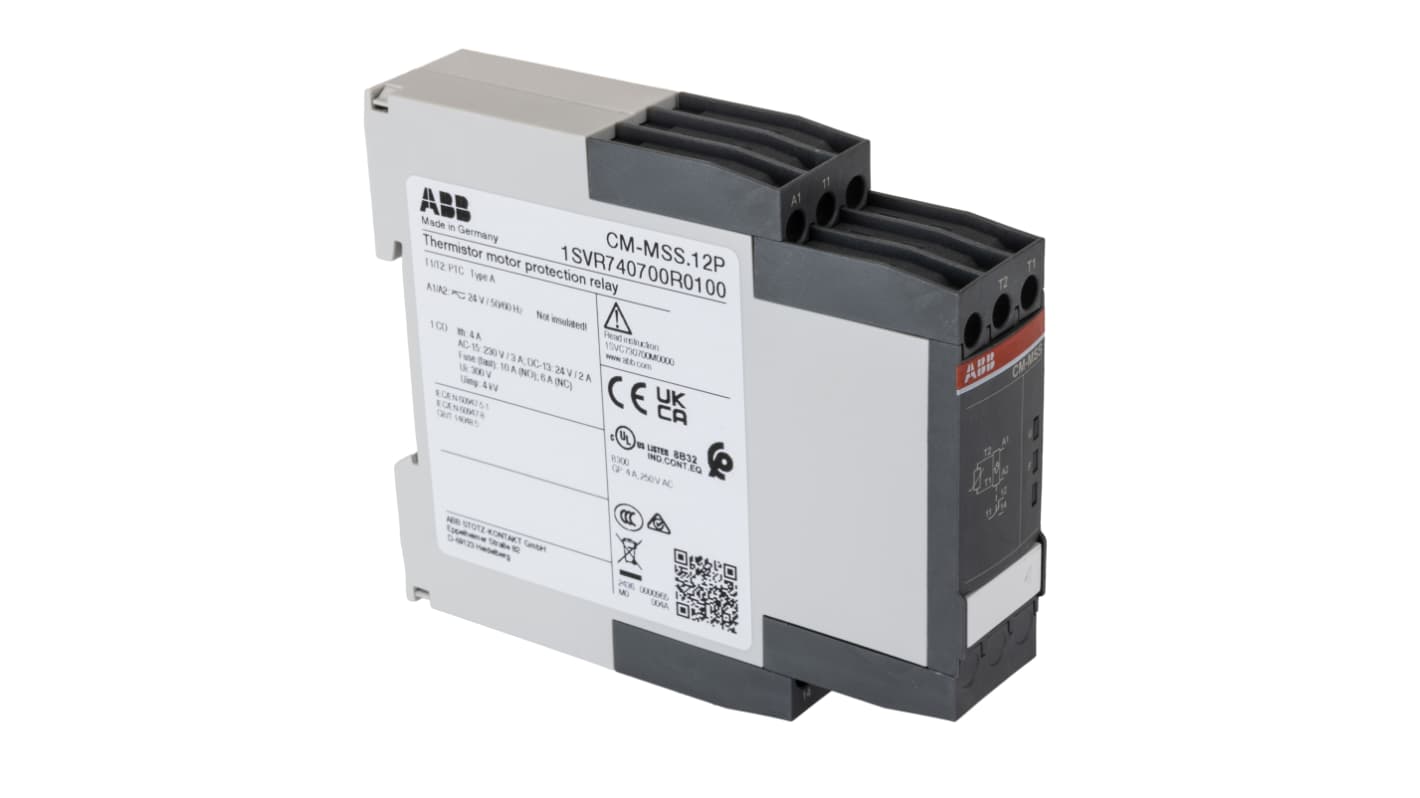 ABB Temperature Monitoring Relay, SPDT, DIN Rail