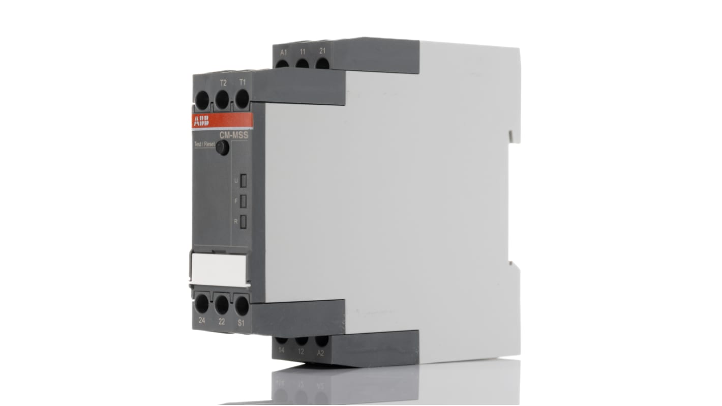 ABB Temperature Monitoring Relay, 1 Phase, DPDT, 220 → 240V ac, DIN Rail