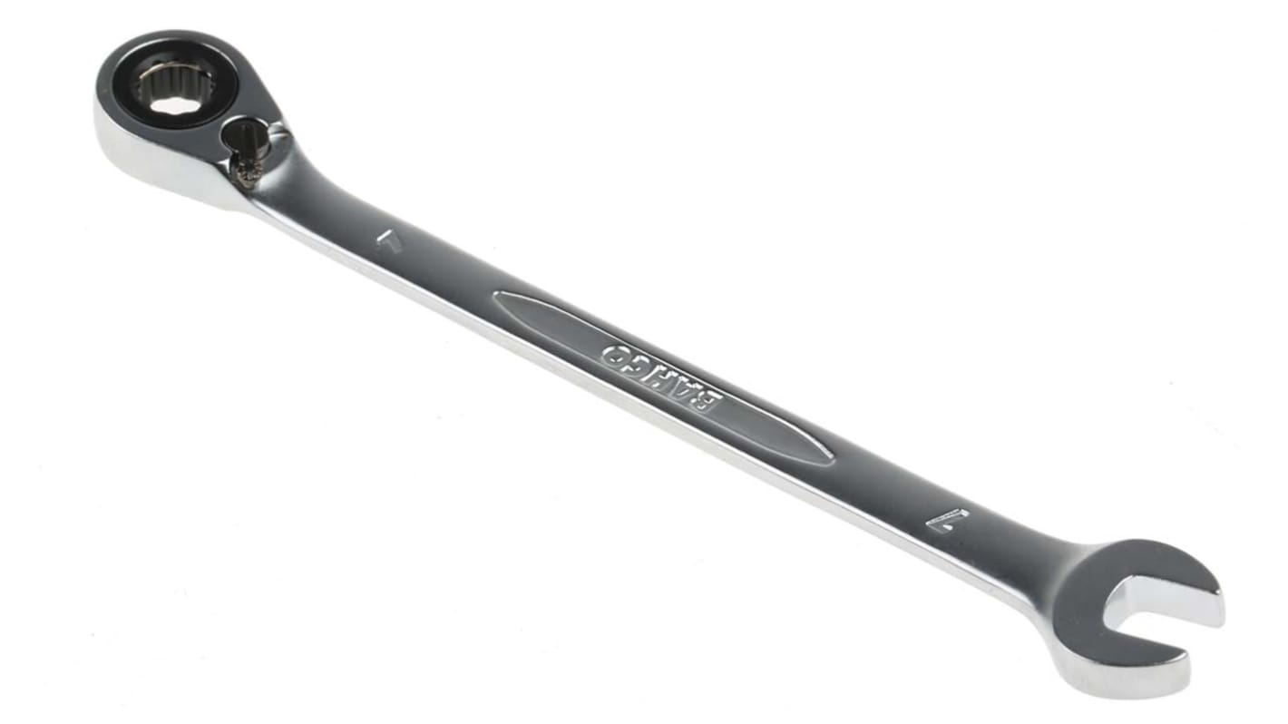 Bahco 1RM Series Ratchet Spanner, 7mm, Metric, Double Ended, 140 mm Overall