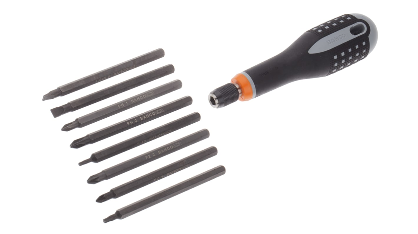 Bahco Hexagon Interchangeable Screwdriver Set, 8-Piece