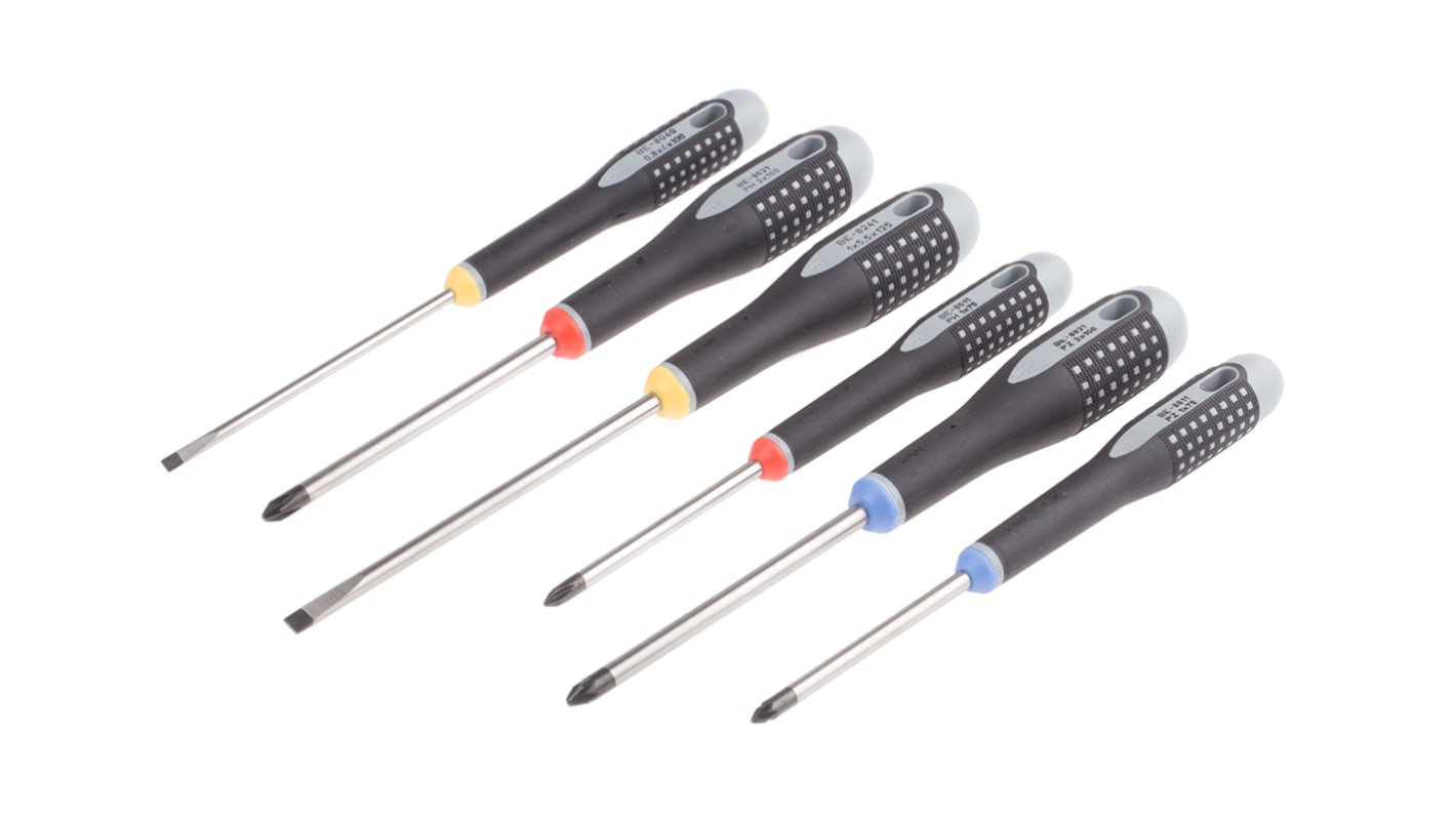 Bahco Phillips; Pozidriv; Slotted Screwdriver Set, 6-Piece