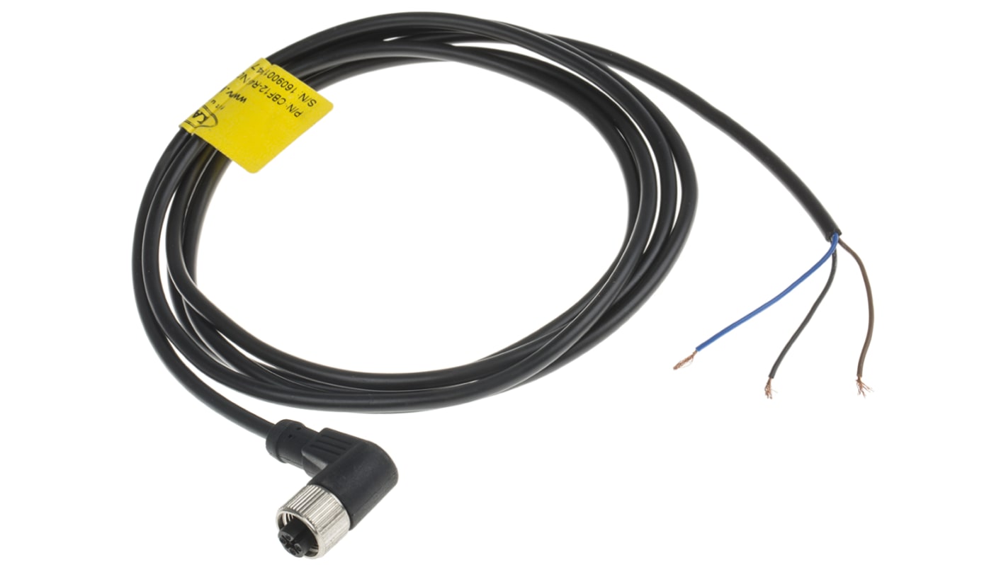 RS PRO Female 4 way M12 to Unterminated Sensor Actuator Cable, 2m