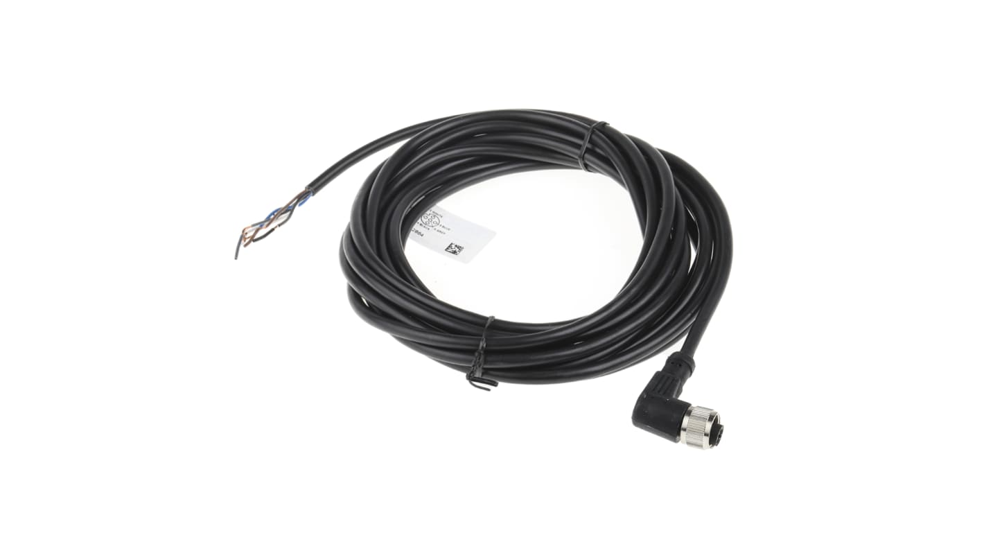 RS PRO Right Angle Female 5 way M12 to Unterminated Sensor Actuator Cable, 5m