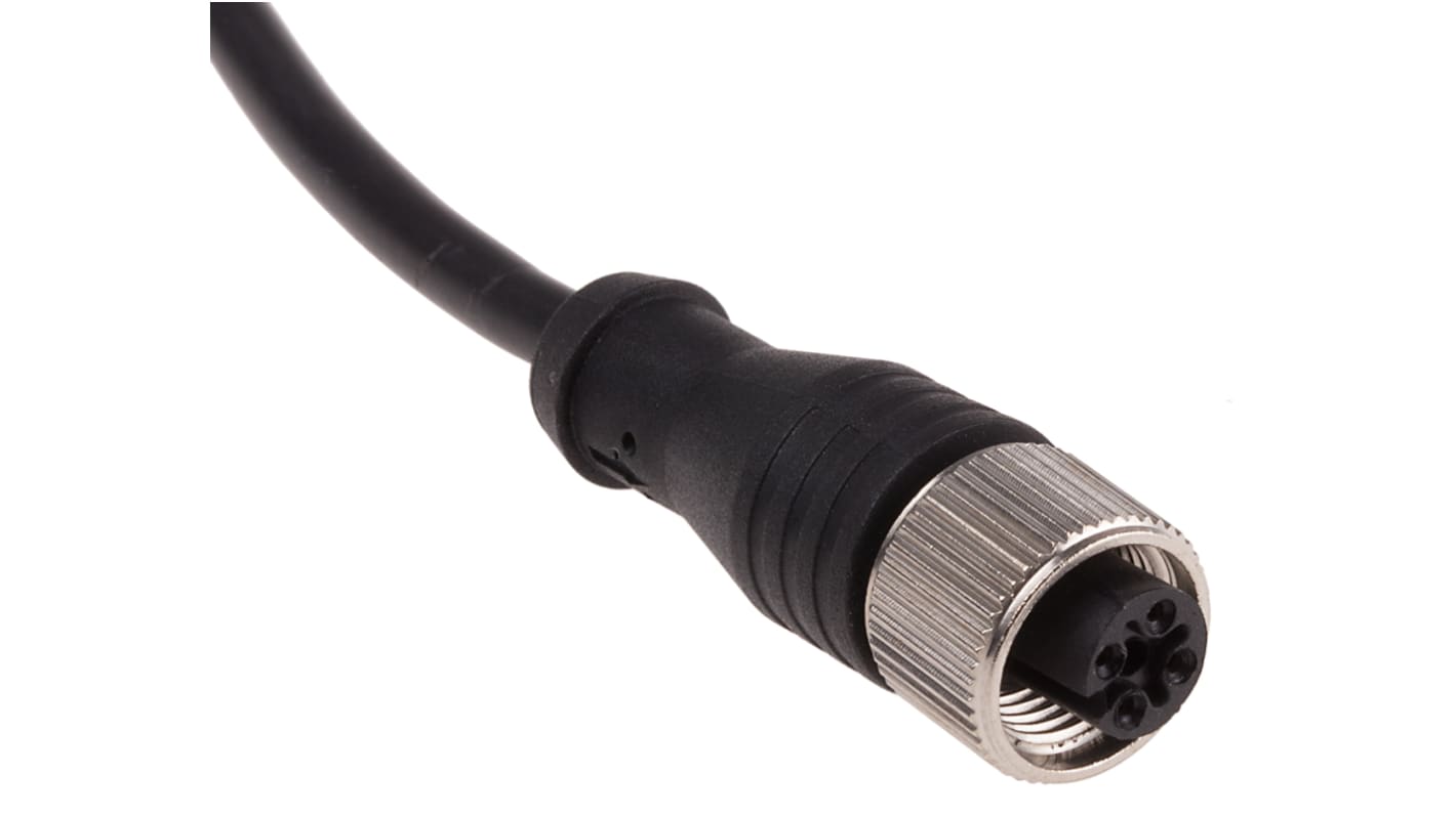 RS PRO Straight Female 4 way M12 to Unterminated Sensor Actuator Cable, 5m