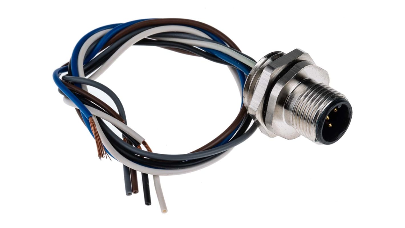 RS PRO Circular Connector, 5 Contacts, Panel Mount, M12 Connector, Plug, Male, IP67