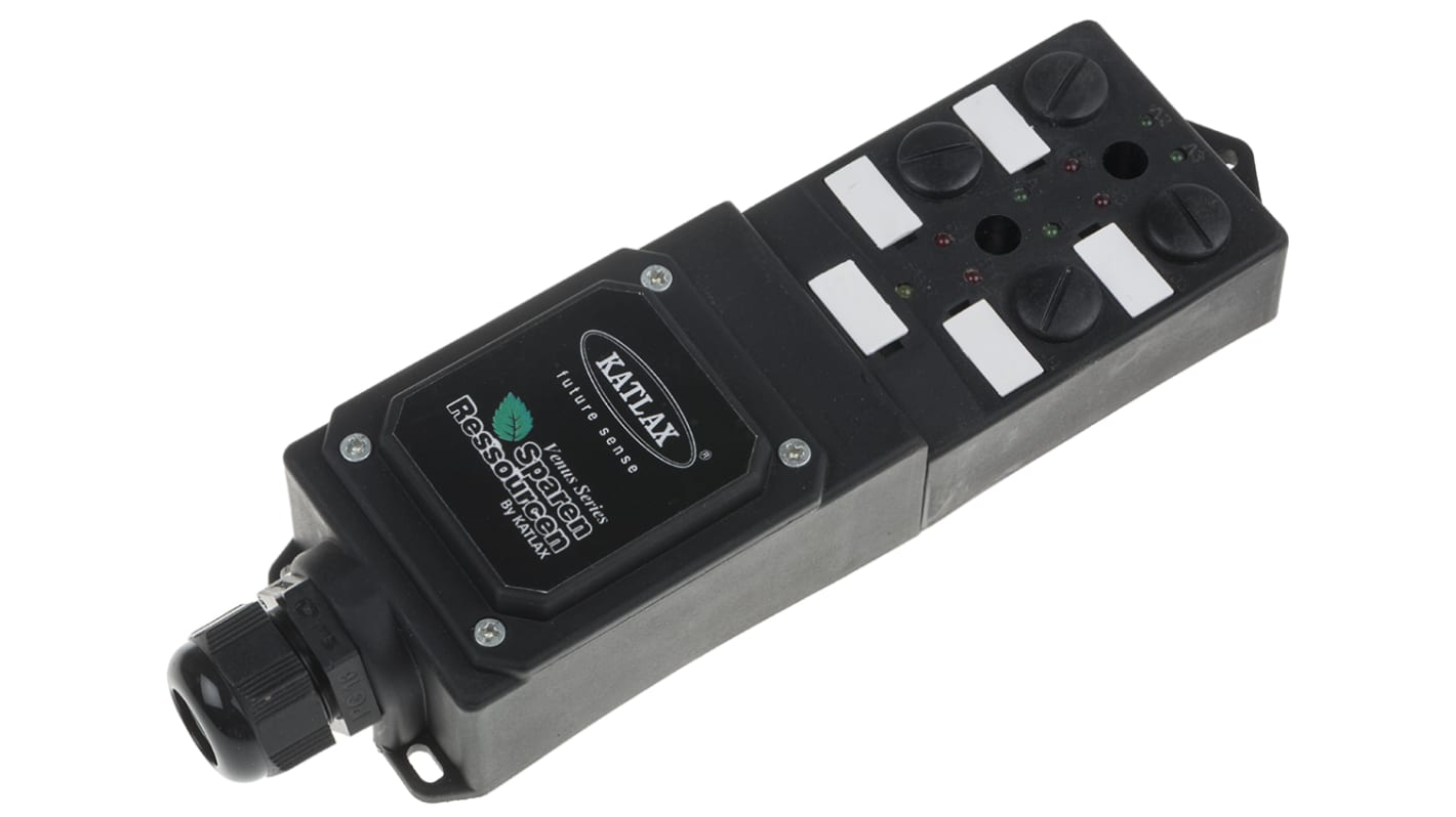 RS PRO Sensor Box, M12, 5 way, 4 port