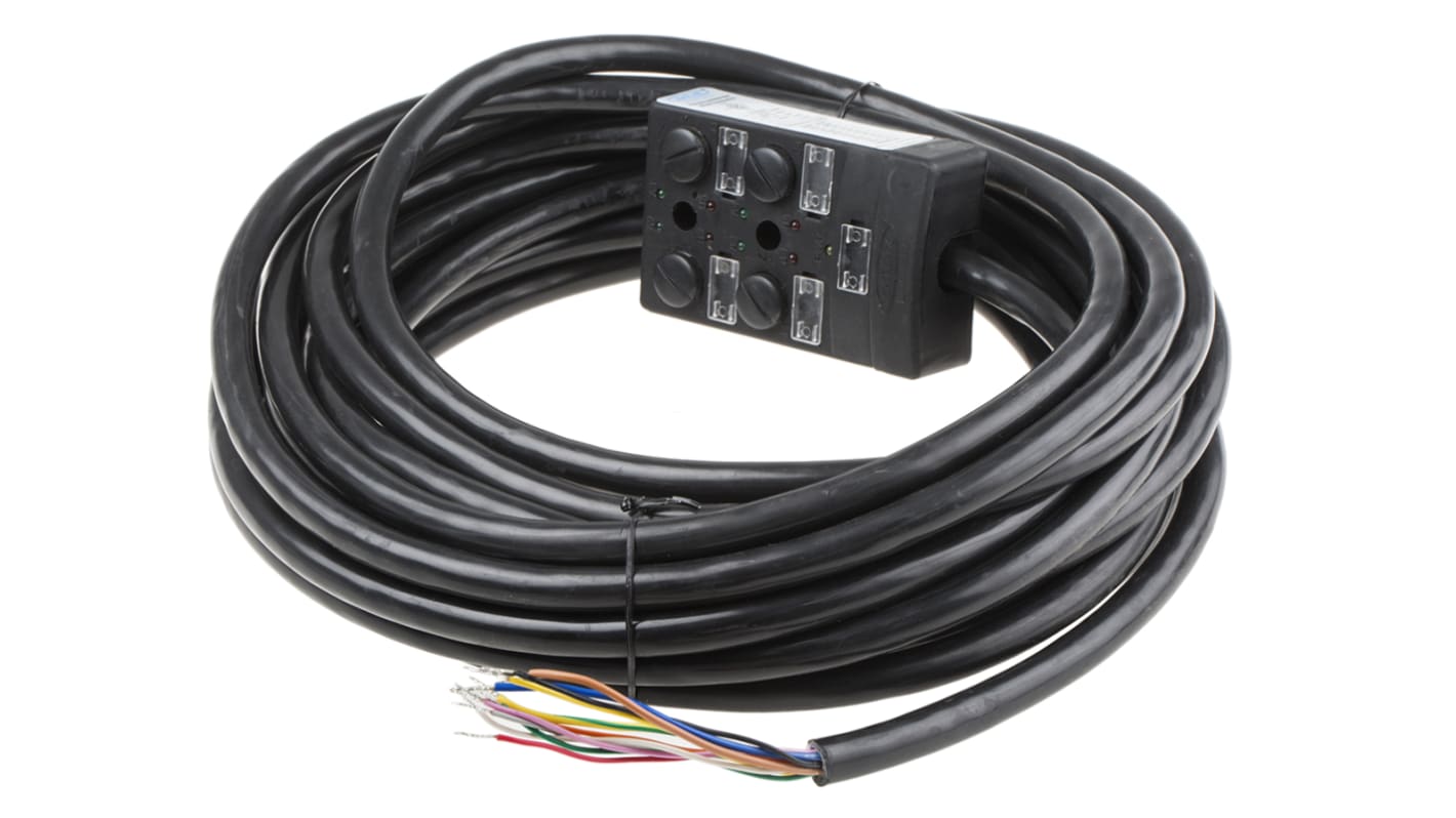 RS PRO センサボックス 5極, 24V dc