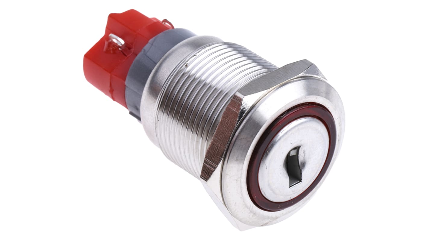 RS PRO IP40 Key Switch, SPDT, 5 A 2-Way