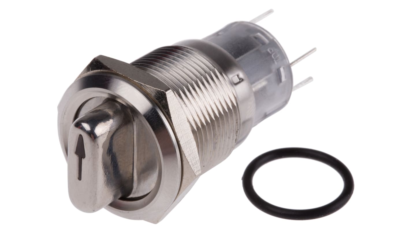 RS PRO Selector Switch - (on-on), Illuminated 2 Positions