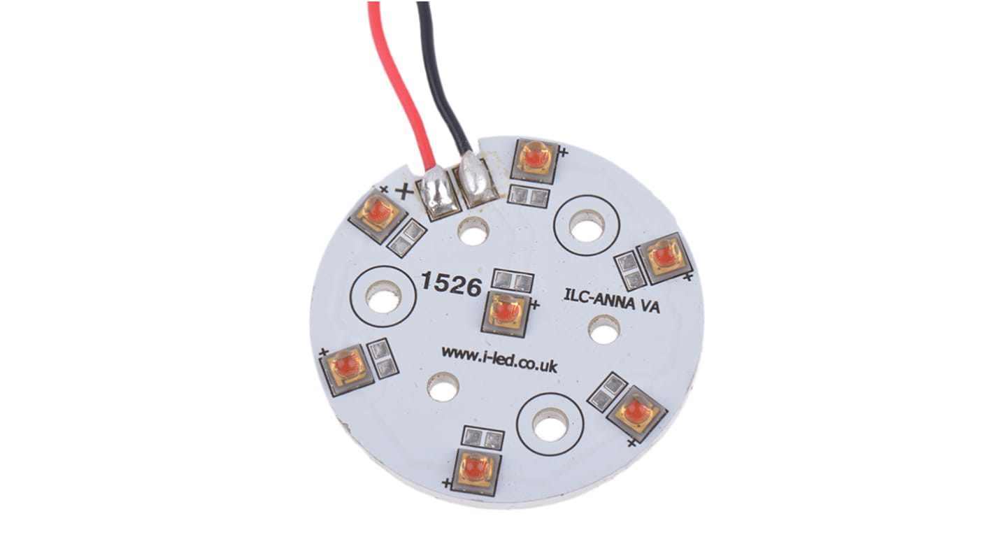 Array LED ILS ILC-ONA7-HYRE-SC211-WIR200., 7 LED, flusso 2870 mW, Rosso