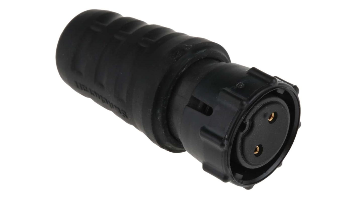 Switchcraft 标准圆形连接器插座, 2芯, 电缆安装, 焊接端接, 250.0V, IP68，IP69K, EN3系列