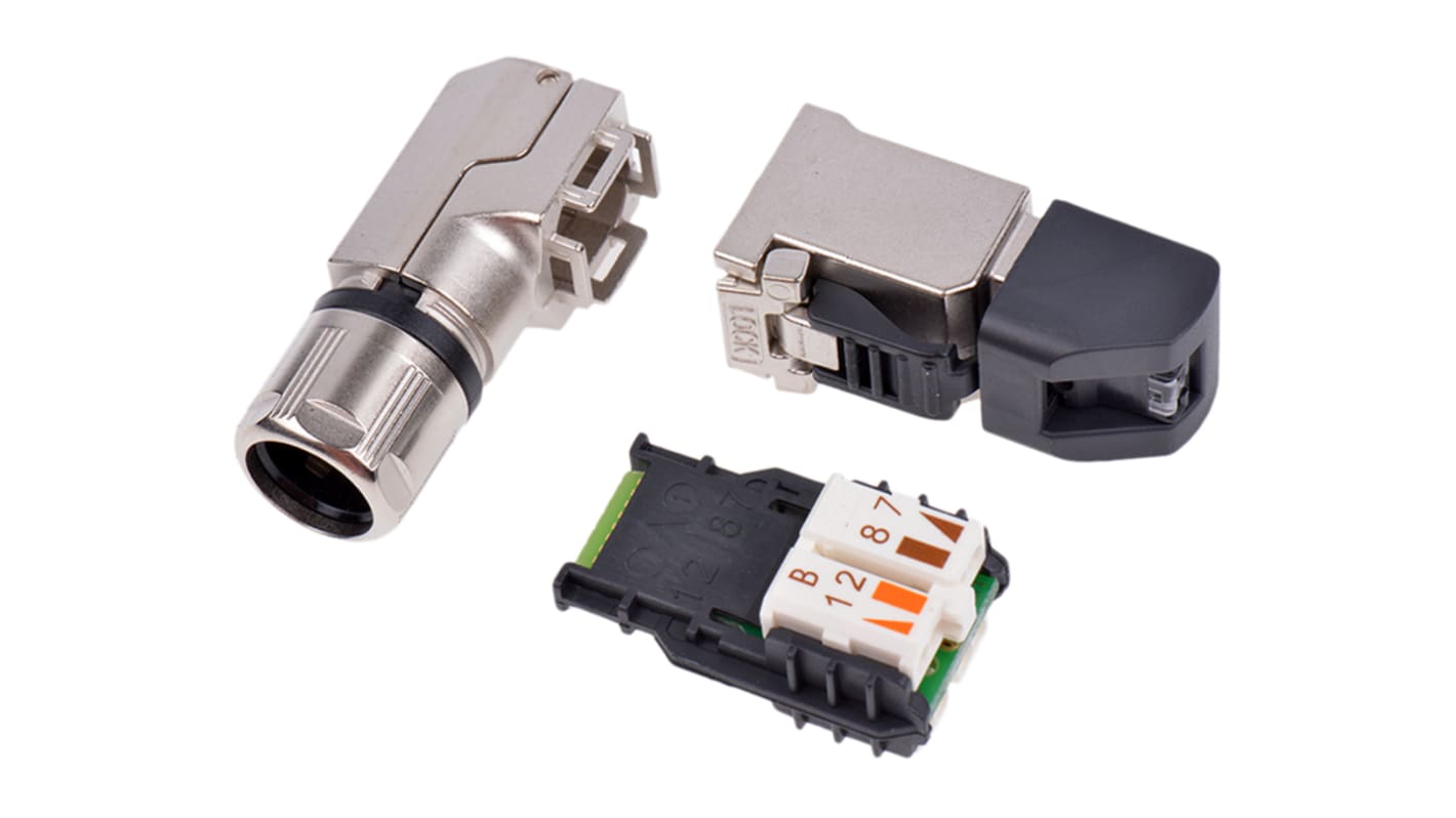 Telegartner MFP8 Series Male RJ45 Connector, Cable Mount, Cat6a