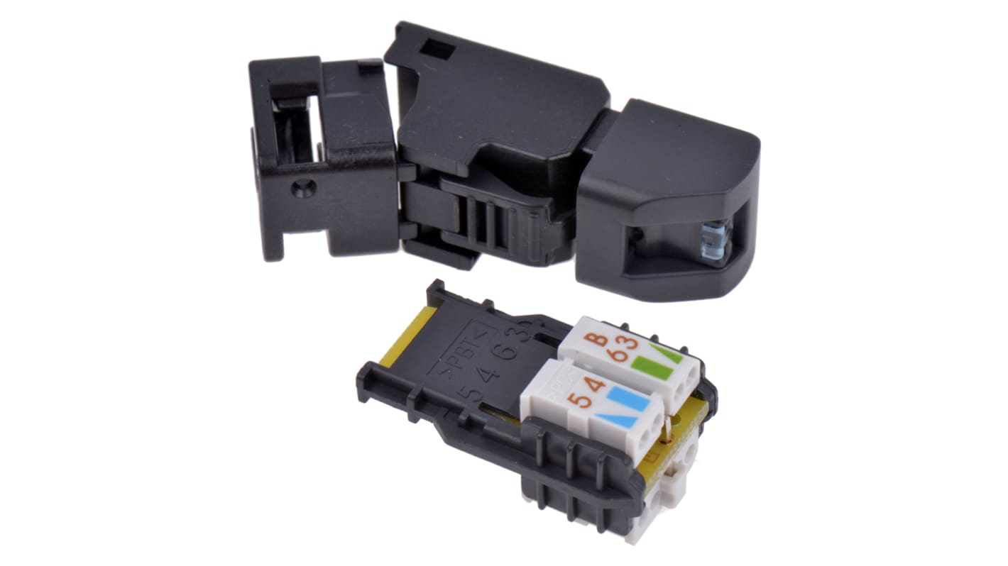 Telegartner UFP8 Cat.6a RJ45-Steckverbinder Stecker 8P8C-polig Ungeschirmt, Kabelmontage