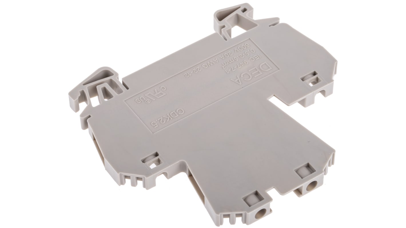 RS PRO 双层端子, 20 (UL/CSA) A, 24 (IEC) A, 800 V, 2.5mm²CSA, 螺钉端接