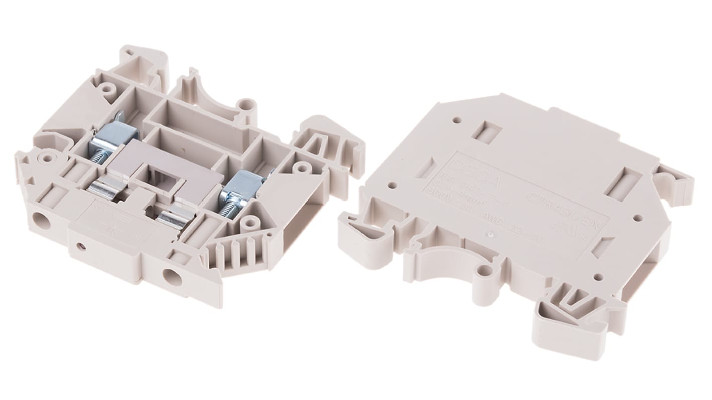 RS PRO, 4mm², Single-Level, Screw Termination, Fused