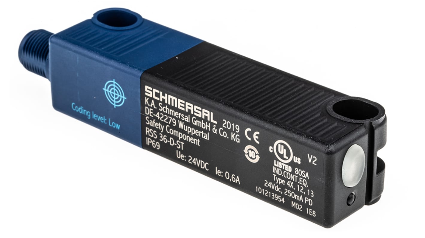 Schmersal RSS 36 Series RFID Non-Contact Safety Switch, 20.4 → 26.4V dc, Reinforced Thermoplastic Housing, 2