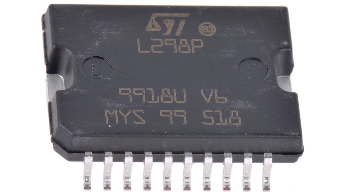 STMicroelectronics L298P013TR,  Brushed Motor Driver IC, 46 V 4A 20-Pin, PowerSO