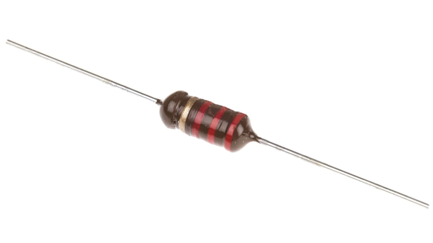 EPCOS 2.2 mH ±5% Ferrite Leaded Inductor, Max SRF:800kHz, Q:60, 120mA Idc, 9Ω Rdc, LBC